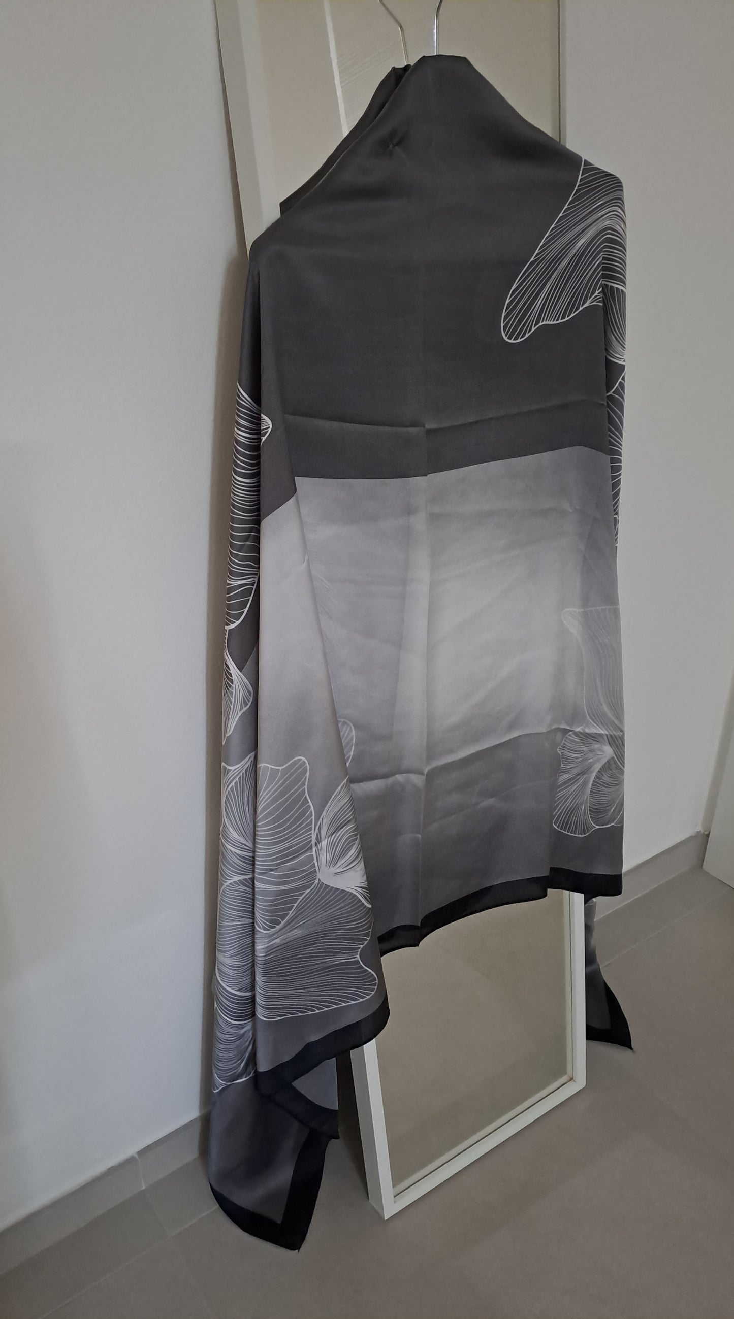 Silk effect stole/scarf