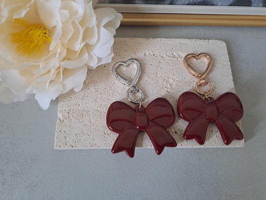 Portachiavi/ciondolo borsa fiocco