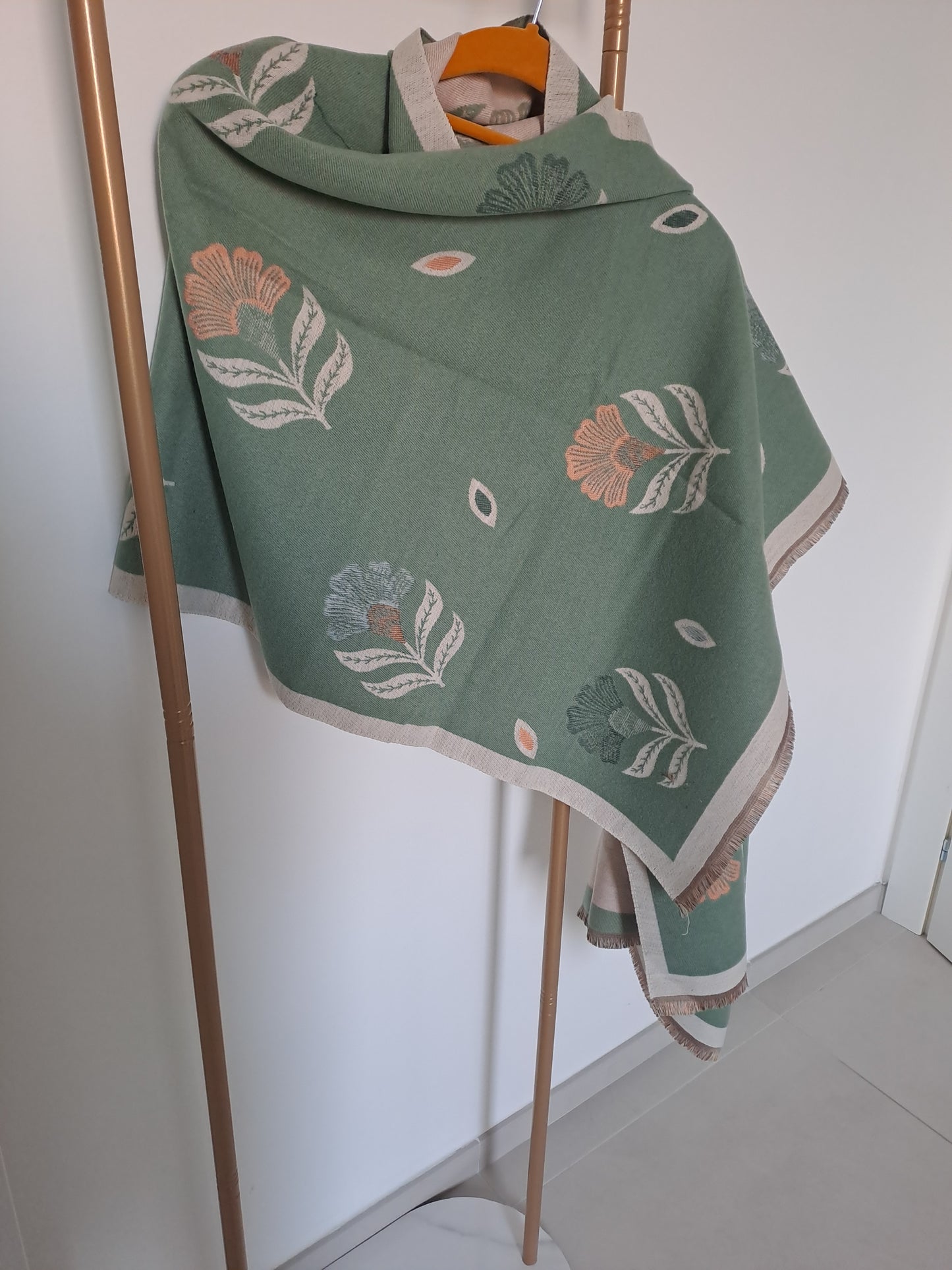 Sciarpa Floreale Jaquard